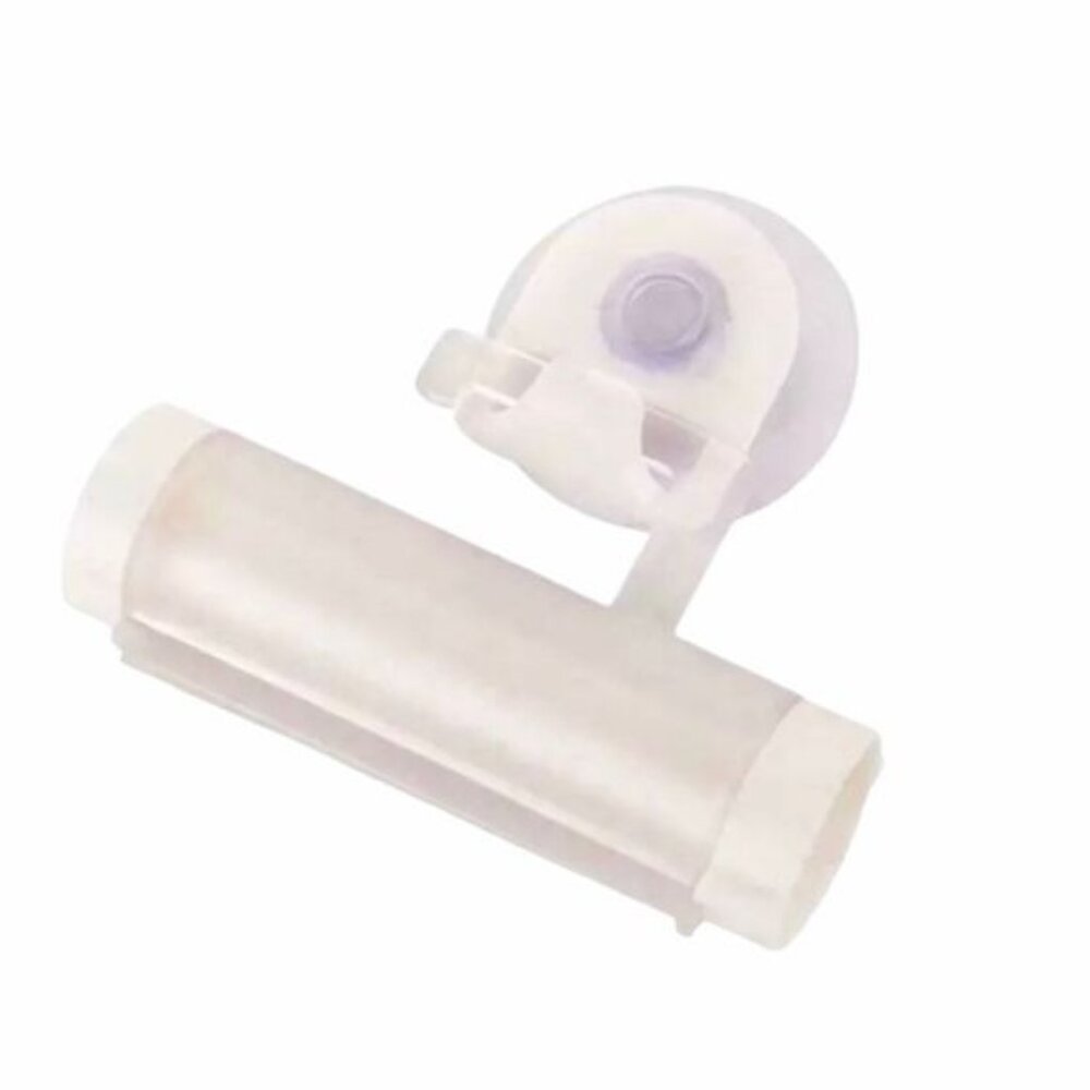 Rolling Tube Toothpaste Squeezer Bathroom Gadget Set Of‎ 2 White Plastic